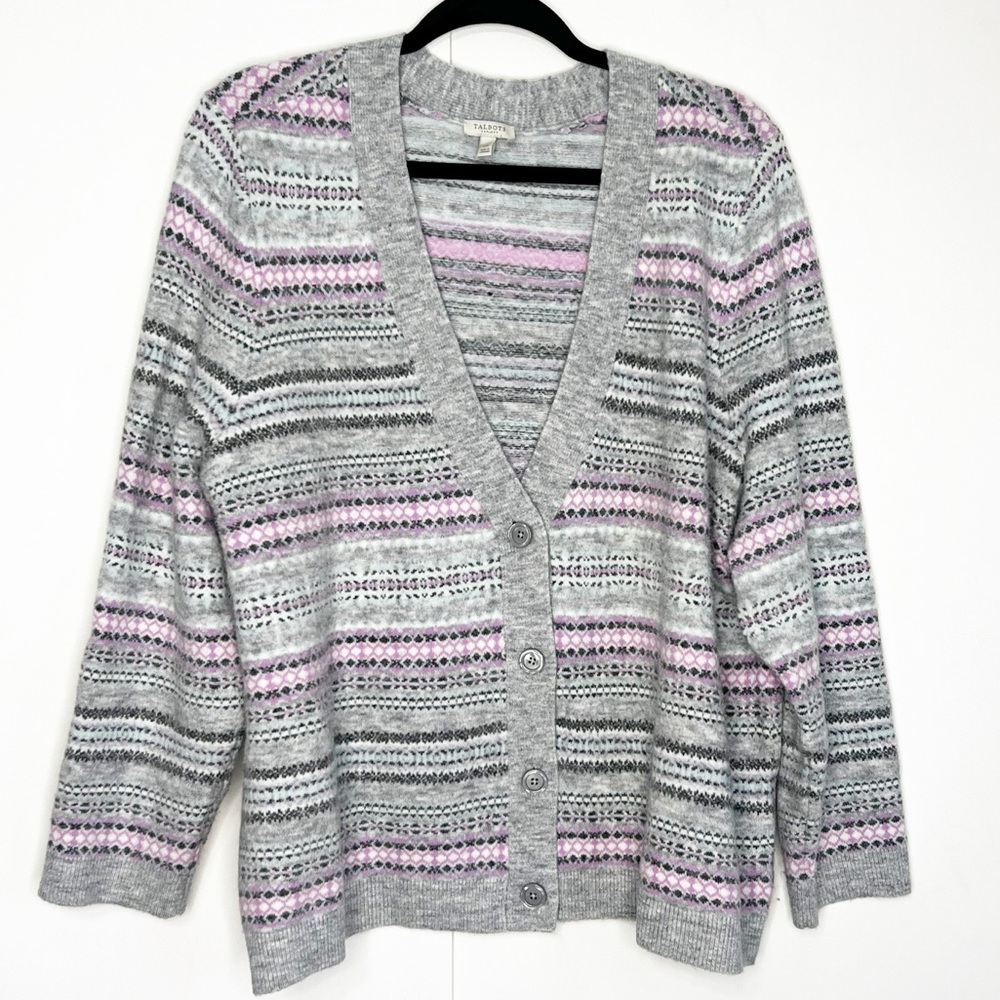 Talbots Fair‎ Isle Cardigan Sweater